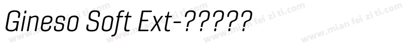 Gineso Soft Ext字体转换